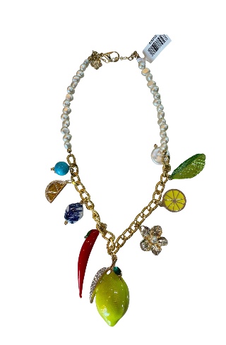 Colar pingente limão 