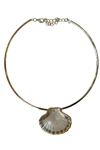 Choker concha branca