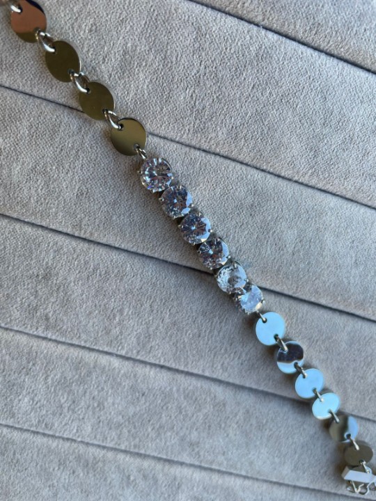 PULSEIRA AÇO MILA PRATA