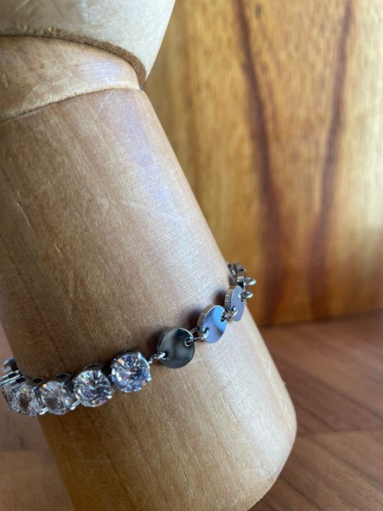 PULSEIRA AÇO MILA PRATA