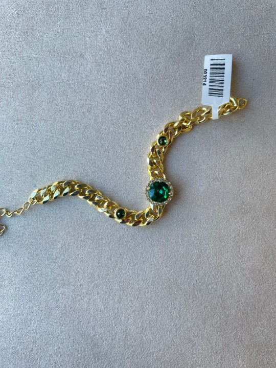 PULSEIRA ENDY COM CHATON VERDE