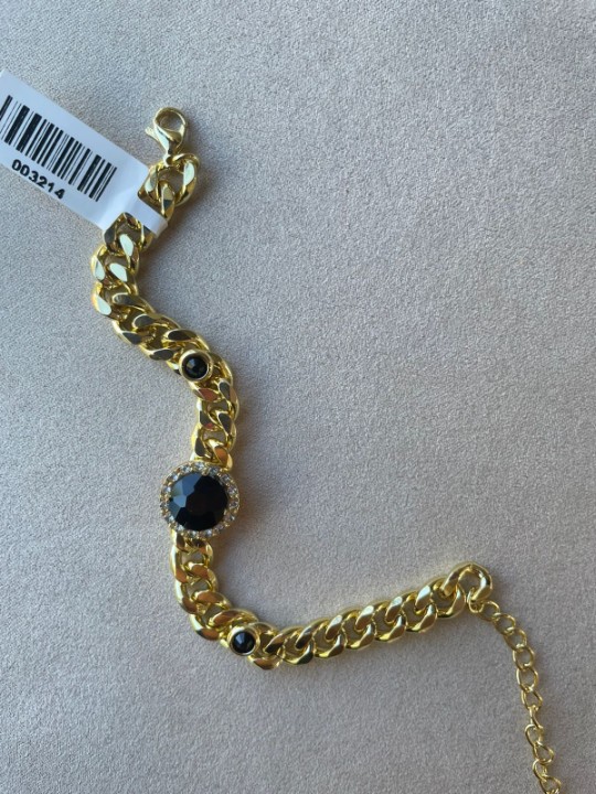 PULSEIRA ENDY COM CHATON PRETO