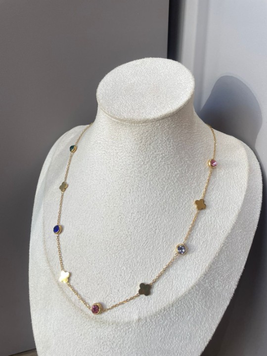 COLAR PONTO SORTE DOURADO