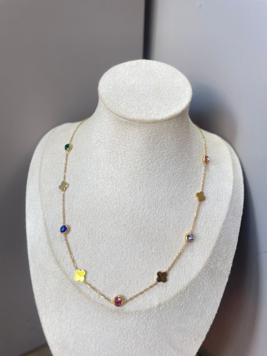 COLAR PONTO SORTE DOURADO