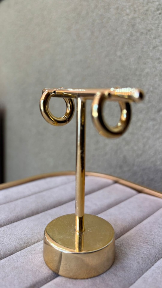 ARGOLA AÇO 2 DOURADO