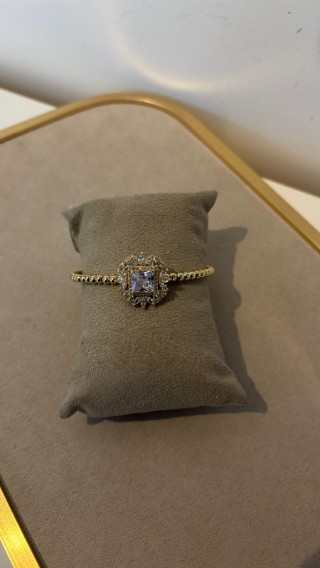 Bracelete Pedras Dourado