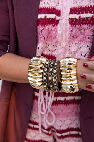 Bracelete Caracol Dourado 