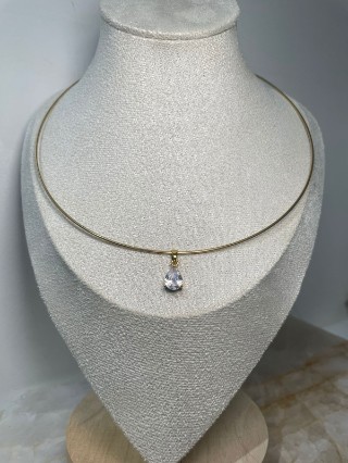 Choker Pedra Dourada 